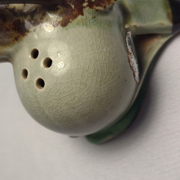 Vintage Batlin Leaping Antelope Ceramic Honey Pot w Spoon & Salt/Pepper Shakers - Picture 13 of 15